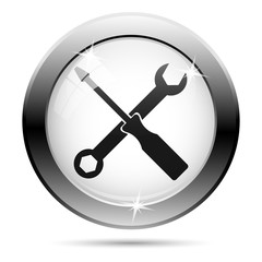 Black and white icon