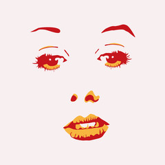 illustration of woman portrait