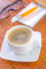 coffee and note