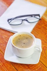coffee and note