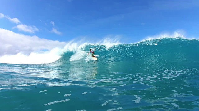 Surfer Riding Wave Watershot