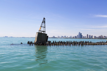 buoy on breakwater