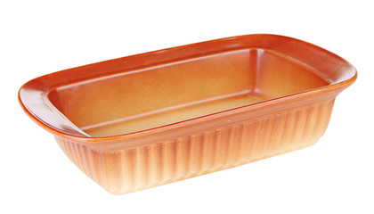 Form for baking, isolated on white