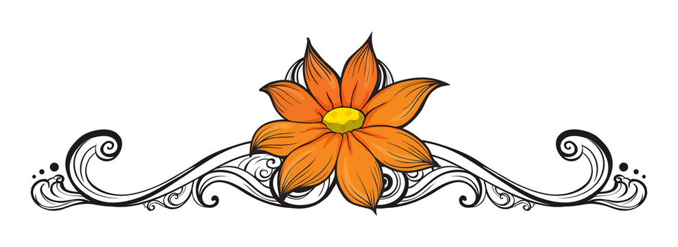 A simple flower border