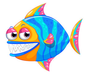A colorful piranha