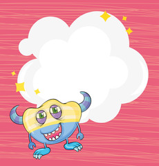 A stationery with a monster