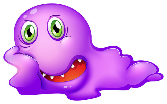 A purple monster