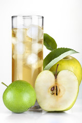 Cider and apple on ice