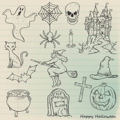 Halloween Doodle Set
