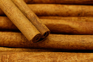 Cinnamon sticks closeup