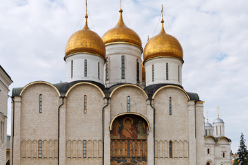 Fototapeta na wymiar Dormition Cathedral in Moscow Kremlin
