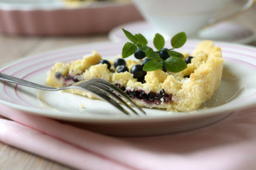 Blaubberkuchen mit Streuseln