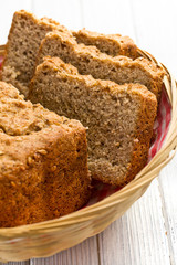 Fototapeta na wymiar homemade whole wheat bread