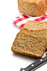 sliced homemade whole wheat bread
