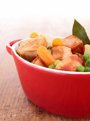 casserole with vegetable and meat
