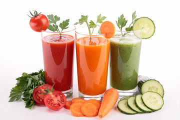 isolated vegetable cocktail