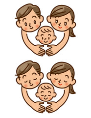 家族　愛　赤ちゃん