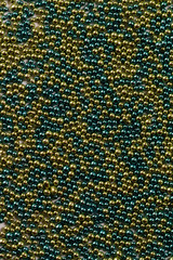 Pile yellow and blue balls