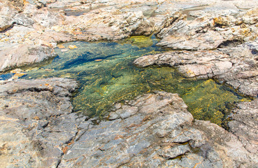 Turquoise waters, beach of pure sand, Crete, Greece,Balos