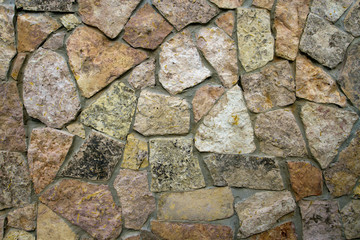 Fototapeta premium yellow stone wall