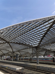 ケルン中央駅のプラットフォーム