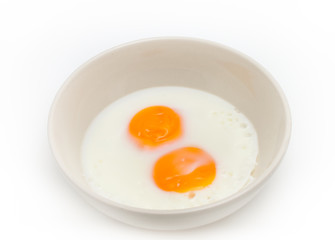 Two fried eggs