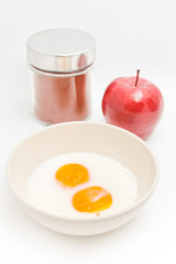 Two fried eggs