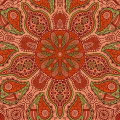 ornamental lace pattern, circle background with many details, lo
