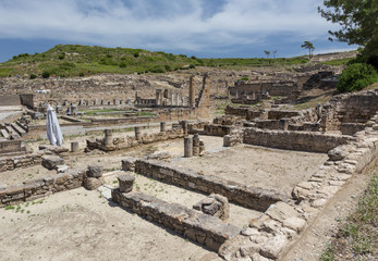 ancient ruins of kamiros in Rhodes, Greece