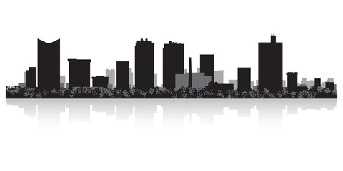 Fototapeta premium Fort Worth city skyline silhouette
