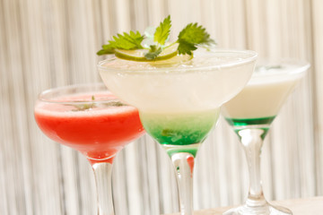 cocktails in the bar