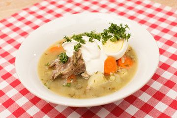 Soup with meat