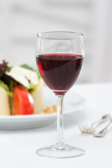 Dinner set on the table