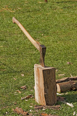 Platz zum Holzhacken