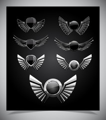 Set of emblemes