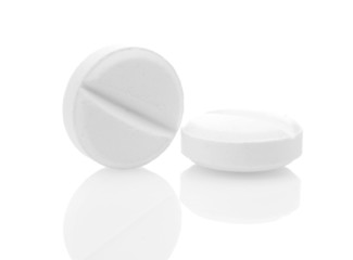 tablets  isolated on white