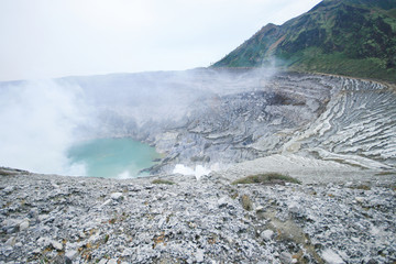 kawah ijen crater in indonesia