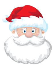 cheerful Santa head