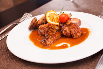 chicken with roasted potatoes