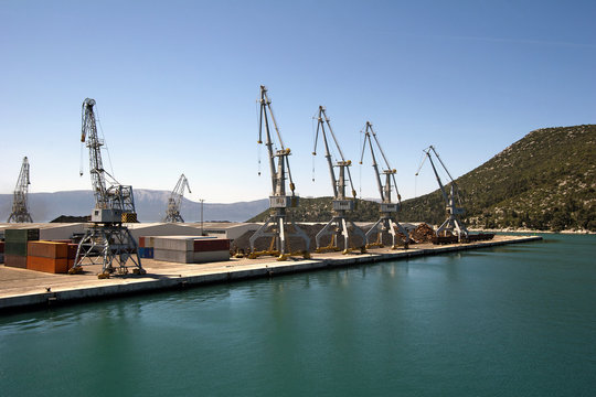 Ploce harbor in Croatia