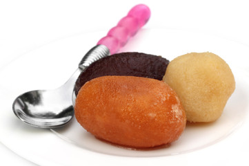 Sweetmeat with spoon