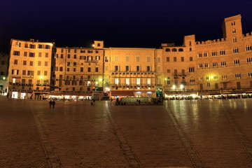Fototapeta na wymiar Piazza Il Campo, Siena, Toskania, Włochy