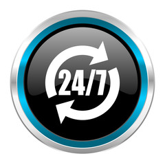 24/7 service icon