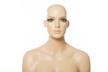 Head of a female mannequin face