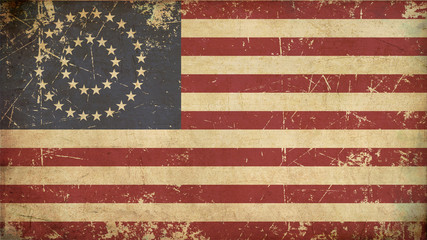 US Civil War Union -37 Star Medallion- Old Paper - obrazy, fototapety, plakaty