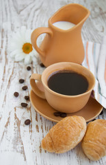 coffee and croissant