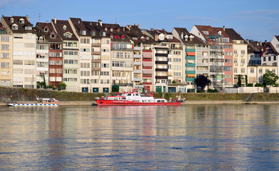 Fototapeta na wymiar Basel - Fire Boat