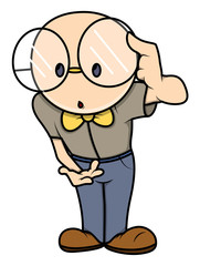 Funny Dumb Boy - Vector Illustrations