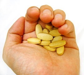 pills, medication at hand