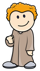 Cool Cartoon Kid - Vector Cartoon Illustration